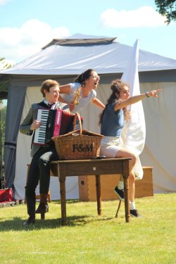 The cast and company of Swallows and Armenians